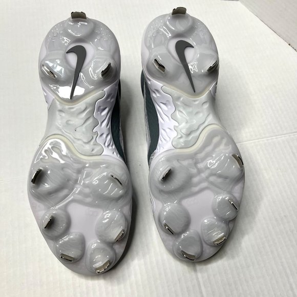 Nike Alpha Huarache Elite 4 Low Cleats White Wolf Grey DJ6521-012 Men Size - Picture 5 of 14